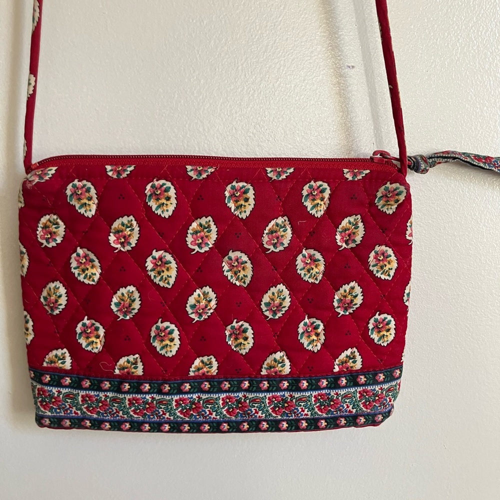 Vintage Vera Bradley Small Cotton Red Patterned Women's Bag
